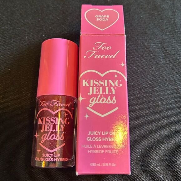 Sephora Other - 🌷 Too Faced Kissing Jelly Gloss - Grape Soda New FullSz